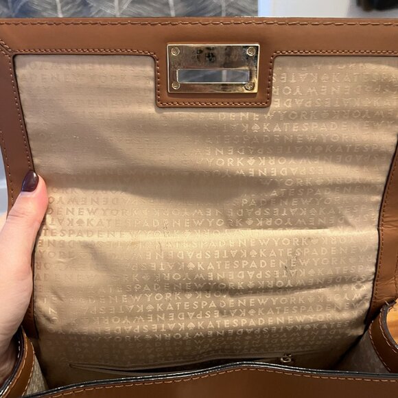 Kate Spade Medium Crossbody Satchel in Brown - Picture 4 of 5